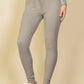 Ribbed Tie Front Leggings