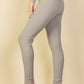 Ribbed Tie Front Leggings