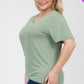 Plus Size Basic Short Sleeve T-shirt