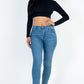 Crew Neck Long Sleeve Cropped Top