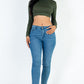 Crew Neck Long Sleeve Cropped Top