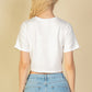 French Terry Toggle Drawstring Crop Top