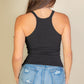 Solid Ribbed Knit Cami Top