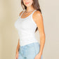 Solid Ribbed Knit Cami Top
