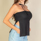 Side Slit Bandeau Tube Top