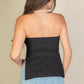 Side Slit Bandeau Tube Top