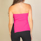 Side Slit Bandeau Tube Top