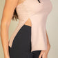 Side Slit Bandeau Tube Top