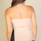 Side Slit Bandeau Tube Top