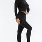 Ribbed Mock Neck Long Sleeve Top & Leggings Set