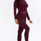 Ribbed Mock Neck Long Sleeve Top & Leggings Set