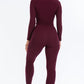 Ribbed Mock Neck Long Sleeve Top & Leggings Set
