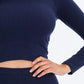 Ribbed Mock Neck Long Sleeve Top & Leggings Set