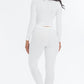 Ribbed Mock Neck Long Sleeve Top & Leggings Set