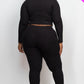 Ribbed Mock Neck Long Sleeve Top & Leggings Set