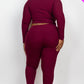 Ribbed Mock Neck Long Sleeve Top & Leggings Set