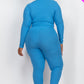 Ribbed Mock Neck Long Sleeve Top & Leggings Set