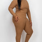 Ribbed Mock Neck Long Sleeve Top & Leggings Set