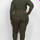 Ribbed Mock Neck Long Sleeve Top & Leggings Set