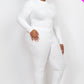 Ribbed Mock Neck Long Sleeve Top & Leggings Set