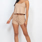 Ribbed Strappy Top & Shorts Set