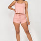 Ribbed Strappy Top & Shorts Set
