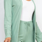 Ribbed Long Cardigan & Leggings Set