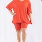 Loose Fit Top&Biker Shorts Set