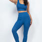 Ribbed Crop Top & Leggings Set