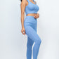 Ribbed Crop Top & Leggings Set