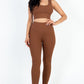 Ribbed Crop Top & Leggings Set