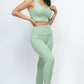 Ribbed Crop Top & Leggings Set