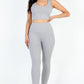 Ribbed Crop Top & Leggings Set