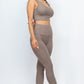 Ribbed Crop Top & Leggings Set