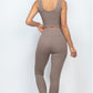 Ribbed Crop Top & Leggings Set
