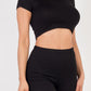 Short Sleeve Crop Top & Shorts Set