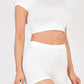 Short Sleeve Crop Top & Shorts Set