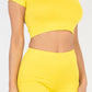 Short Sleeve Crop Top & Shorts Set