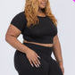 Short Sleeve Crop Top & Shorts Set