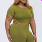 Short Sleeve Crop Top & Shorts Set