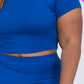 Short Sleeve Crop Top & Shorts Set