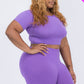 Short Sleeve Crop Top & Shorts Set