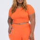 Short Sleeve Crop Top & Shorts Set