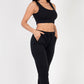 French Terry Cropped Tank Top & Joggers Set