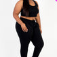 French Terry Cropped Tank Top & Joggers Set