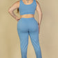 French Terry Cropped Tank Top & Joggers Set