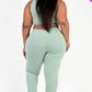 French Terry Cropped Tank Top & Joggers Set