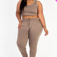 French Terry Cropped Tank Top & Joggers Set