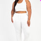 French Terry Cropped Tank Top & Joggers Set