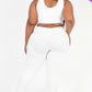 French Terry Cropped Tank Top & Joggers Set